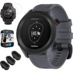 Garmin 010-02472-01 Approach S12 Gps Golf Watch With 42K + Preloaded Granit Blue Sche With Silikon Dust Cover 3 Pack, Ekran Koruyucu 2 Pack ve 2 Yr Cps Geliştirilmiş Koruma Paketi - Siyah