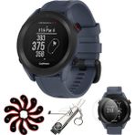 Garmin 010-02472-01 Yaklaşım S12 Gps Golf Watch, 42K + Yüklü Dersler (Mavi) Deco Essentials Ekran Koruyucu + 7in-1 Multi-Function Golf Tool + Rollsed Golf Iron Head Covers Setleri - Siyah