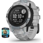 Garmin 010-02563-13 Instinct 2s Rugged Open Akıllı Saatcamo Edition Mist Camo | Resmi Abd Ortak Modeli | Grafik ile Premium 2yr Cps Geliştirilmiş Koruma Paketi - Siyah