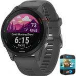Garmin 010-02641-00 Forerunner 255 Gps Slate Gray | Resmi Abd Ortak Modeli | Sche With 2 Yr Cps Geliştirilmiş Koruma Paketi - Siyah