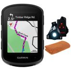 Garmin 010-02694-00 Edge 540, Compact Gps Bisiklet Bilgisayar, Cihaz Sadece İşout Soğutma Spor Havlusu Ve Deco Essentials Giyimable Commuter Front And Arka Safety Light