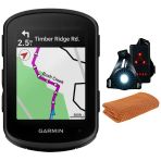 Garmin 010-02695-00 Edge 840, Compact Gps Bisiklet Bilgisayarı, Cihazı Sadece | Resmi Abd Ortak Modeli | Spor Havlusu + Deco Essentials Wearable Commuter Front Ve Arka Güvenlik Işıkları