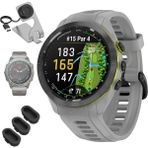 Garmin 010-02746-01 Yaklaşım S70 42 mm Premium Gps Golf Watch, Toz Grey Band Sche With Deco Essentials Şarj Dock, 3x Dust Cover ve 1.4 Inç Ekran Koruyucu - Gri