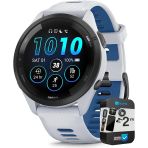 Garmin 010-02810-01 Forerunner 265 Gps Smartwatch Whitestone/Tidal Blue | Resmi Abd Ortak Modeli | Sche With 2 Yr Cps Advancedd Protection Pack