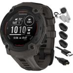 Garmin 010-02932-00 Instinct E 40MM Rugged Açık Gps Akıllı Saat 7/24 Sağlık Izlemesi, Deco Essentials Şarj Dock, Silikon Dust Cover 3 Pack ve USB Type C Şarj Kablosu - Siyah