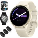 Garmin 010-02985-01 Vıvoactıve 6 Health & Fitness Gps Akıllı Saat, Silikon Bantı ile 2 Yr Cps Geliştirilmiş Koruma Paketi, Deco Essentials Silikon Toz Kapakları ve 2pack Ekran Koruyucusu - Siyah