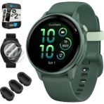 Garmin 010-02985-02 Vıvoactıve 6 Health & Fitness Gps Akıllı Saat, 2 Yr Cps Geliştirilmiş Koruma Paketi, Silikon Dust Covers & 2pack Ekran Koruyucu - Siyah