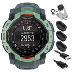 Garmin 010-03020-01 Instinct 3-50 Mm Açık Gps Smartwatch Amoled Neo Tropic With Twilight Band Sche With Şarj Dock, Dust Cover 3 Pack And Usb Type C Şarj Ve You Cable
