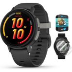 Garmin 010-03399 Bounce 2 Kids With Call Slate Gray Sche With Deco Essentials 2pack Ekran Koruyucu 1.2 Inç Bölüm Watches ve 2 Yr Cps Geliştirilmiş Koruma Paketi - Siyah