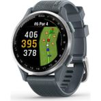 Garmin Approach® S44, Essential Golf Gps Akıllı Saati, Amoled Ekran, Saha Özellikleri, Alacakaranlık Silikon Bantlı Gümüş Alüminyum Çerçeve - 36 mm - Beyaz