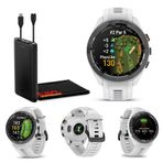 Garmin Approach S70 42mm Fitness Takipçisi Saati, Erkekler için GPS Golf Akıllı Saat, 1,2" Dokunmatik Ekran AMOLED Ekran ve 42000 Önceden Yüklenmiş Kurs -Beyaz- Garmi...