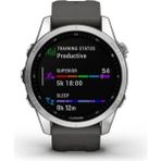 Garmin Fenix 7s, Küçük Boyutlu Macera Akıllı Saati, Gps'li Sağlam Dış Mekan Saati, Dokunmatik Ekran, Sağlık ve Zindelik Özellikleri, Grafit Kaplamalı Gümüş... - 36 mm - Beyaz