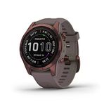 Garmin Fenix 7S Sapphire Solar, Smaller Adventure Smartwatch, Solar Şarj Yararlıları İle Rugged Gps, Touch, Wellness Özellikler, Dark Bronz Titanyum İle Shale Gray Band