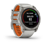 Garmin Fenix 7X Pro Sapphire Solar Edition Titanyum Beyaz Turuncu Akıllı Saat