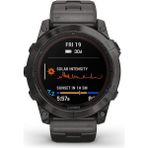 Garmin Fenix 7X Pro Sapphire Solar Karbon Gri DLC Titanyum Kayışlı Akıllı Saat