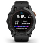 Garmin Fenix 7X Pro Solar Edition Slate Gri Siyah Akıllı Saat