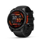 Garmin Fenix 8 Amoled Slate Gri 47 mm Siyah Akıllı Saat