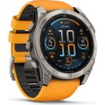 Garmin Fenix 8 Premium Multisport Gps Kol Saati Sapphire Amoled 51MM Turuncu 010-02905-11 - Siyah
