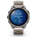 Garmin Fenix 8 Sapphire 47 mm Titanyum Vented Akıllı Saat
