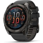 Garmin Fenix 8 Solar Sapphire Karbon Gri DLC Titanyum 47 mm Siyah Gri Akıllı Saat