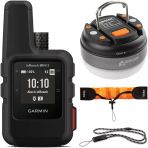 Garmin İnreach Mini 2 Portatif Uydu İletişimci/Gps Navigator (Black) Accessory Sche With Led Brite-Nite Dome Lantern Flashlight For Camping, Quick Release Eye,And Orange Bile