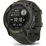 Garmin Instinct 2x Solar, Rugged Gps Akıllı Saat, Built-In Flashlight, Solar Şarj Yeteneği, Multi-Band Gnss, Moss - Siyah