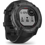 Garmin Instinct 2x Solar Taktik 50 mm Akıllı Saat Modunda Sonsuz Pil Ömrü,40'tan Fazla Spor,akıllı Bildirimler,ödeme,egzersiz Durumu,fitness Yaşı,uyku Analizi ve Çok Daha Sahip Gps Akıllı Saat - Siyah