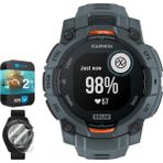 Garmin Instinct 3 45 mm Açık Gps Akıllı Saat Solar Twilight Band 010-02934-01 Sche With 2 Yr Cps Geliştirilmiş Koruma Paketi & Deco Essentials 2x Ekran Koruyucu - Siyah