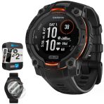 Garmin Instinct 3-45 Mm Açık Gps Smartwatch, Solar, Black Band 010-02934-00 Sche With 2 Yr Cps Geliştirilmiş Koruma Paketi & Deco Essentials 2X Ek