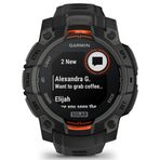Garmin Instinct 3 45 mm Solar Siyah Akıllı Saat