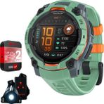 Garmin Instinct 3 45MM Açık Gps Akıllı Saat, Amoled, Neo Tropic W/neo Tropic Band 010-02936-01 Sche With 2 Yr Cps Geliştirilmiş Koruma Paketi & Deco Essentials Wearable Safety Light - Siyah
