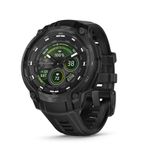 Garmin Instinct Crossover AMOLED - Tactical Edition, Analog Saat Eller ve Parlak AMOLED Ekranlı Sağlam Hibrid GPS Taktik Akıllı Saat, Siyah Silikon Bantlı Siyah