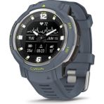 Garmin Instinct Crossover, Rugged Hybrid Akıllı Saat, Analog Hands And Digital Display, Blue Granite - Siyah