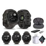 Garmin Instinct E 40Mm, Açık Gps Smartwatch, 7/24 Sağlık İzleme, 14 Günlük Battery Life, Charcoal (010-02932-00) Earbuds Sche