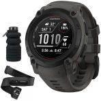 Garmin Instinct E 40Mm Rugged Açık Gps Smartwatch 7/24 Sağlık İzleme (Charcoal) İle Hrm 200 Kalp Tespiti (M-Xl) Deco Essentials Collapsable Water Şişe