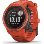 Garmin Instinct Solar, Solar-Powered Rugged Outdoor, Built-In Sports Apps And Health Watch, Flame Red Apps And Health Watch, - Siyah