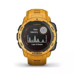 Garmin Instinct Solar, Solar-Powered Rugged Outdoor Smartwatch, Built-İn Sports Apps And Health Watch, Sunburst Sarı