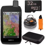 Garmin Montana 700, Touchscreen Gps/Navigator Sche With Floating Foam Bile, Hard Shell Eva Case, Led Dome Lantern/Flashlight, Ve 32Gb Sdhc Storage Card (010-02-00)