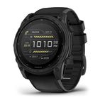GARMIN TACTIX 8-51 MM, SOLAR, UYGULAMALI BALİSTİK ELİT ÇÖZÜCÜLÜ SAFİR LENS, TAKTİK SİYAH NAYLON BANTLI SİYAH DLC TİTANYUM VE SİYAH SİLİKON BANDI