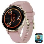 Garmin Venu 3S Health Fitness Gps Smartwatch Gold Steel Bezel İle Dust Rose Case 41Mm | Resmi Abd Ortak Modeli | Sche 010-02785-03 İle 2 Yr Cps Geliştirilmiş Koruma Paketi