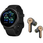 Garmin Vivo 6 Gps (Slate With Black Band) Sche With House Of Marley Rebel True Wireless Earbuds - Siyah