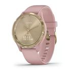 Garmin Vivomove 3S, Gerçek Saat İbreleri Ve Gizli Dokunmatik Ekrana Sahip Daha Küçük Boyutlu Hibrit Akıllı Saat, Pembe Kasa Ve Kordonlu Açık