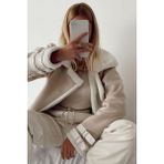 Garmoda Ithal Süet Kaban Trençkot Mont - Renkli
