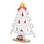 Garneck 1 Bilgisayar Noel Ağ ı Süsleri Yılbaşı Ağ ı Masaüstü Dekorasyonu Noel Masa Üstü Masaüstü Yılbaşı Ağ ı Modeli Noel Ağ ı Dekoru Ağaç Süsü Odun Beyaz Iç Mekan Kış 3 Boyutlu