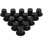 Garneck 100 Mini Silindir Şapkalar Minyatür Beyaz Resmi Şapkalar Şarap Toppers Şişeleri Kapak Noel Bebek Kostüm Şapka DIY El Sanatları Için Papağan Sürüngen Hamster