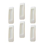 Garneck 6 Adet Kapı Ve Pencere Kolu Anlık Dolap Çeker Çekmece Kolları Kapı Pencere Kolu Çıkartması Dolap Kolları Yapışkan Sap Hazır Dolap Çekmece Kolu Kapı Kolu Büfe Karın Kası Yüzük Beyaz