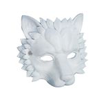 Garneck Aslan Maskesi 3D Pu Köpük Kurt Maskesi Hayvan Cosplay Maskesi Yenilik Masquerade Kostüm Karnaval Festivali Için Giyinmek Pervane Dans Partisi Malzemeleri Beyaz