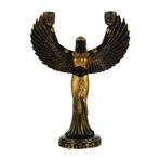 GARNECK Konik Sahipleri Mısır Güzellik Tanrıçası Heykeli Için Şamdanlar Salas De Casa Için Decoraciones Retro Tarzı Tutucu Reçine Yemek Masası Kadın Metal