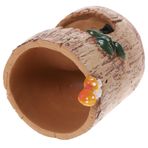 Garneck Mini Çiçeklik Ağaç Ekici Kurbağa Saksı Yenilik Bonsai Tutucu Küçük Saksılar Sulu Meyveler Için Sevimli Saksılar Sevimli Kaktüs Ekici Bahçe Bitkisi Etli Ofis Ahşap Dekoratif Kalem
