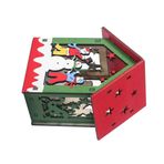 GARNECK Noel ışık Figürleri Noel Ahşap Evi Aydınlatmak Yılbaşı Masa Dekorasyonu Noel Hobiler Cam Üflemeli Süsler Noel Merkezinde Süs Noel Masa ışıklı Süs 3 Boyutlu Led Masaüstü